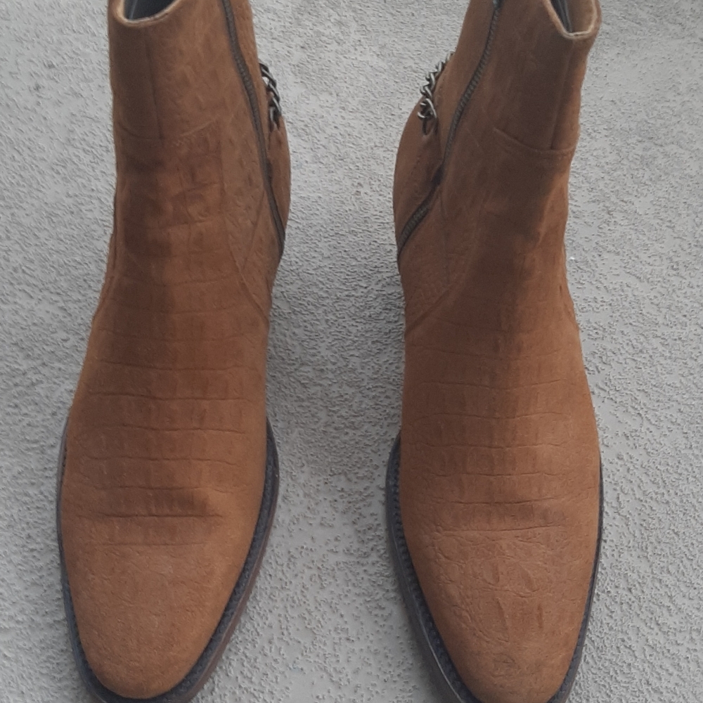 Croc Embossed Boots